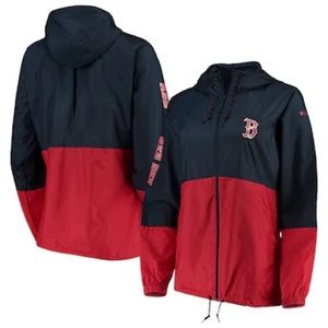 NEW Official MLB Boston Red Sox Nylon Windbreaker